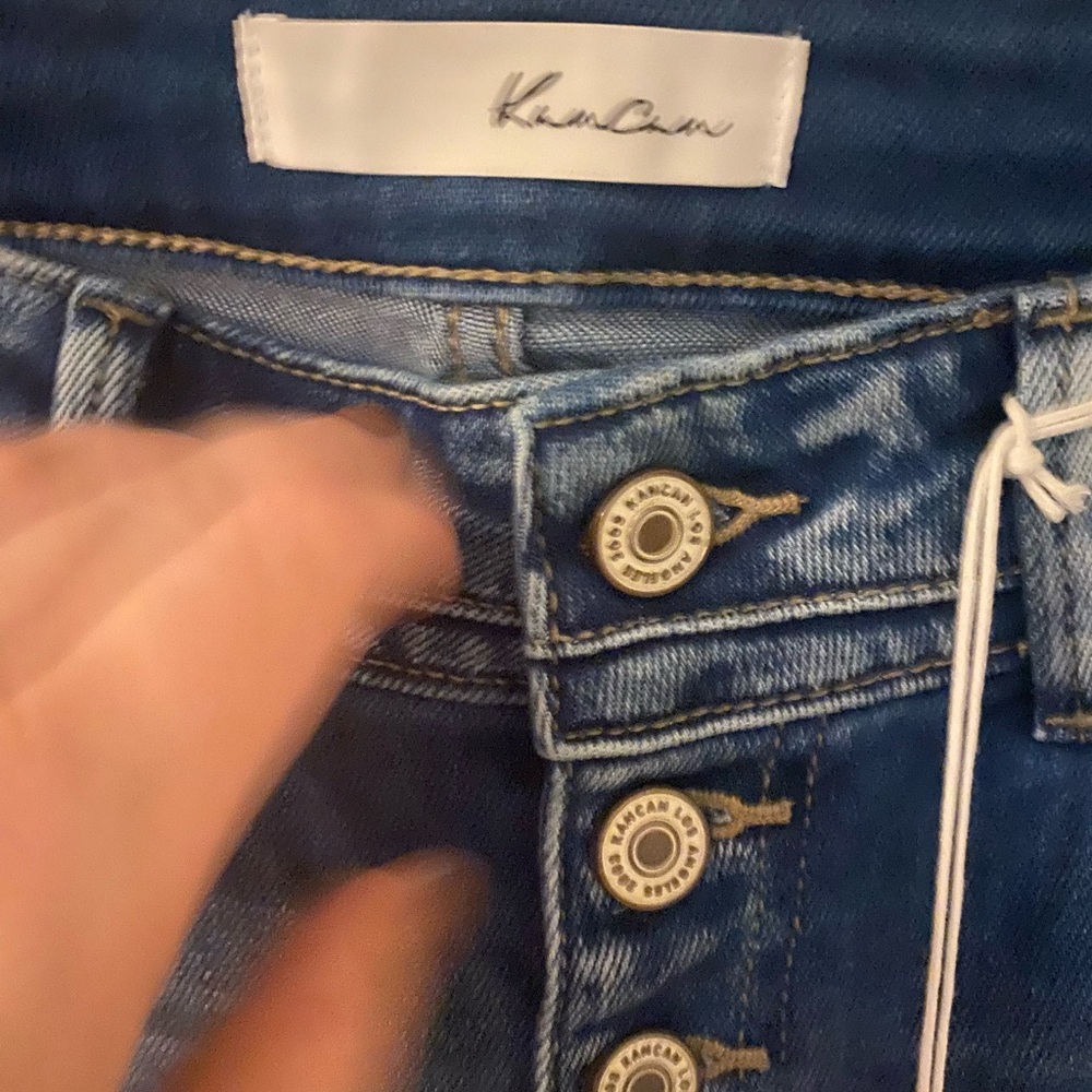 KANCAN Chelsea High Rise Blue Distressed Jeans - NWT SIZE 28 - Picture 7 of 9